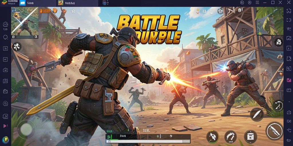 Tampak aksi seru dalam permainan Battle Royale 33L.