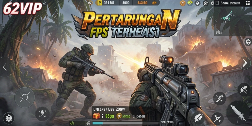 Tangkapan layar dari gameplay intens di 62VIP.