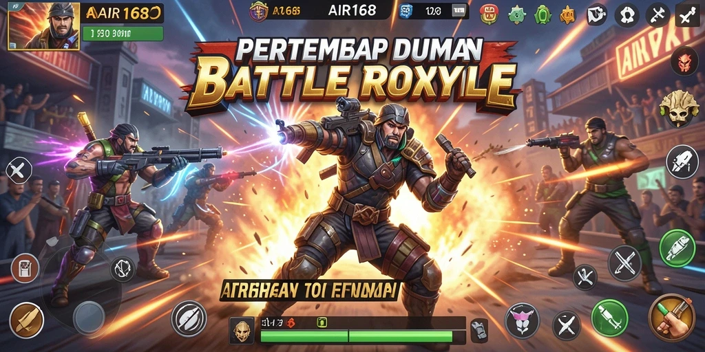 Gameplay intens Battle Royale yang mendebarkan dalam AIR168.