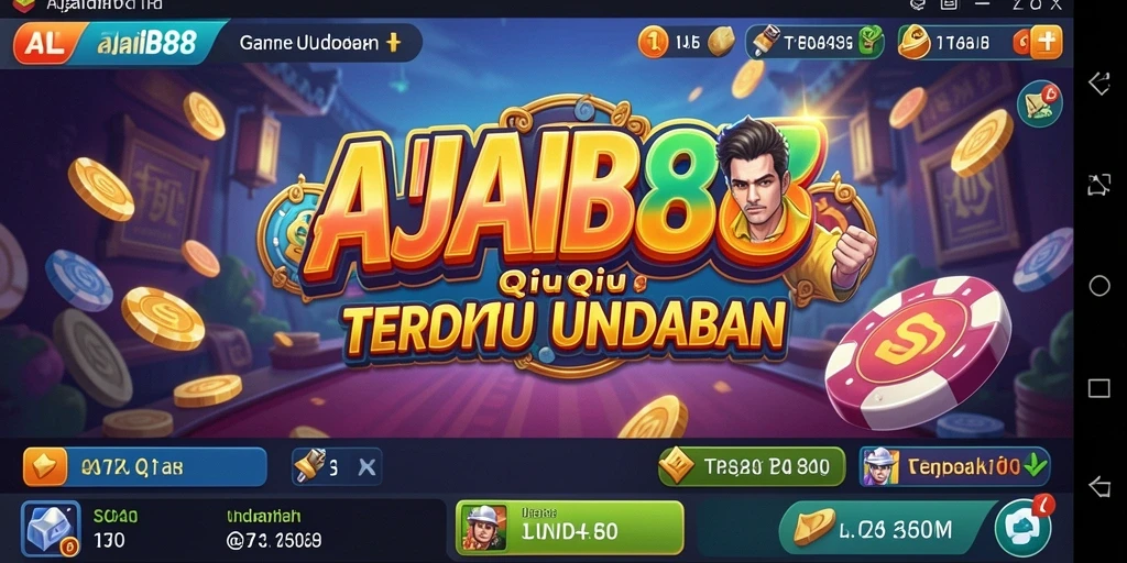 Screenshot utama AJAIB88 menunjukkan gameplay QiuQiu yang seru.