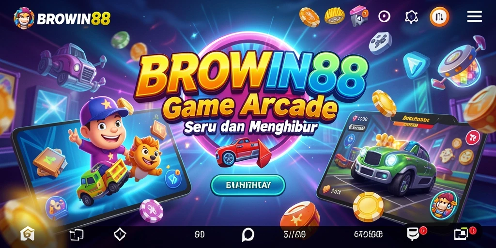 Tangkapan layar BROWIN88 menampilkan aksi permainan Arcade yang seru.