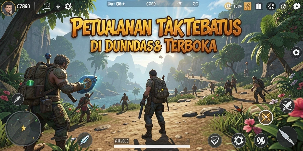 Tampilan gameplay C7890 yang menakjubkan di dunia terbuka.