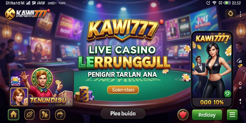 Tampilan utama KAWI777 dengan dealer langsung dan permainan mengasyikkan.