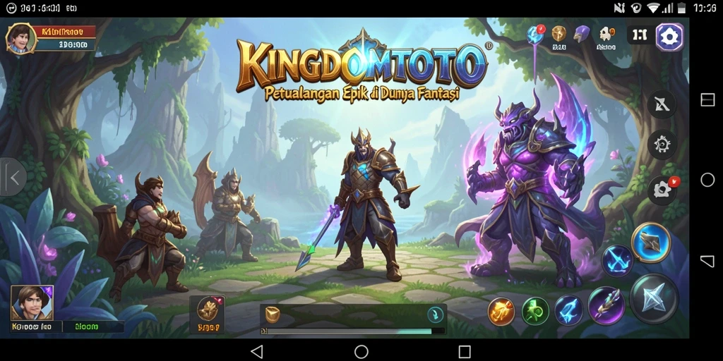 Gameplay seru KINGDOMTOTO dalam dunia petualangan yang luas.