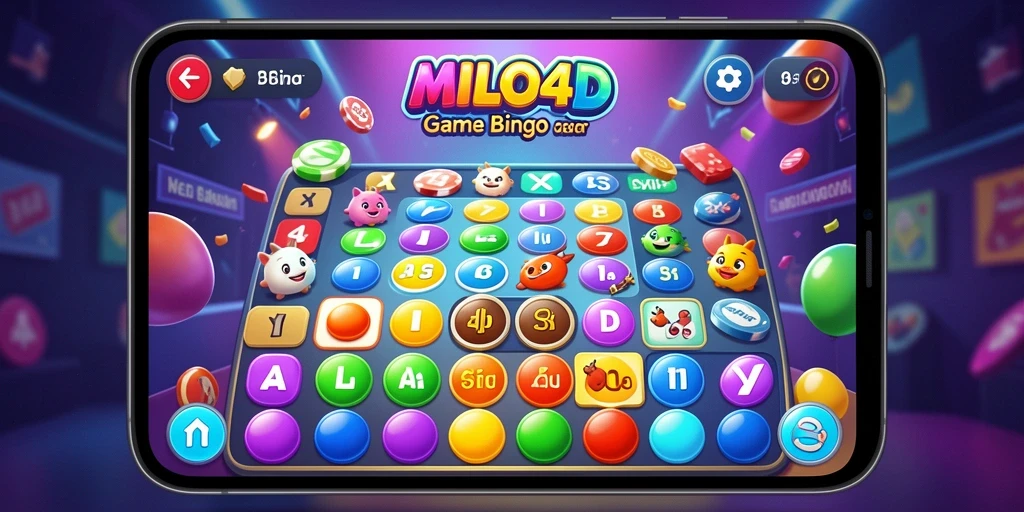 Tampilan gameplay menarik MILO4D dengan suasana Bingo yang meriah.