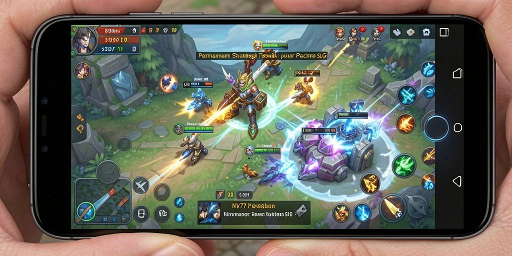 Screenshot gameplay NV77 menunjukkan strateginya yang mendalam dan grafik yang memukau.