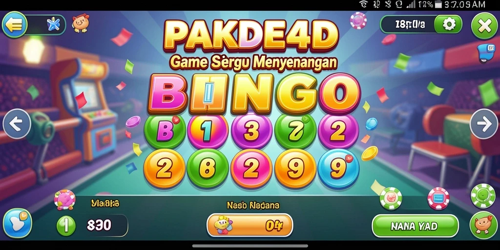 Screenshot gameplay PAKDE4D menampilkan keseruan bermain Bingo.