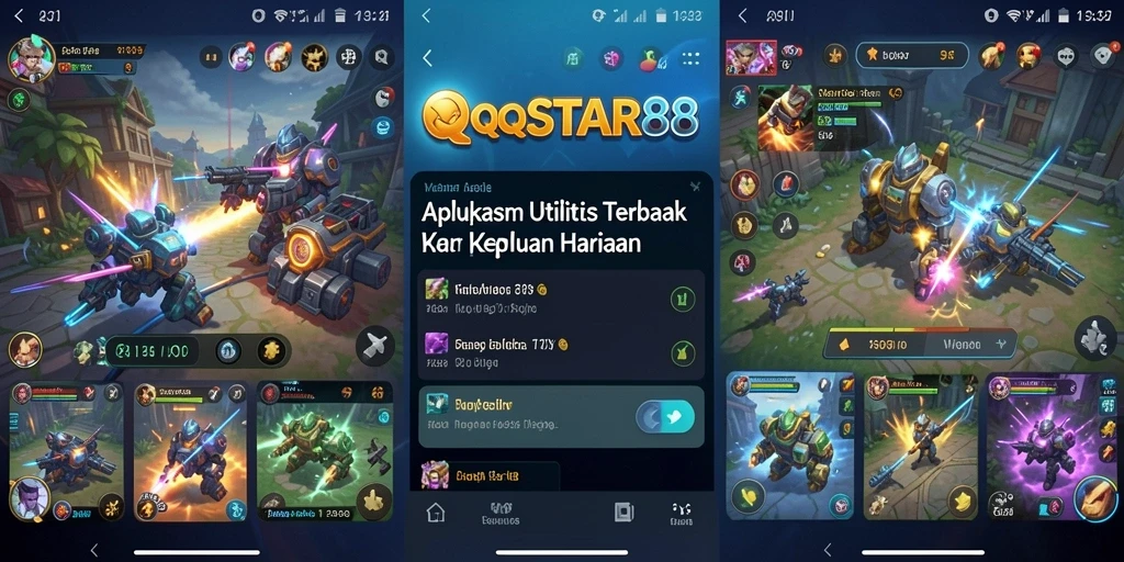 Tampilan intuitif dari screenshot QQSTAR88 yang menunjukkan berbagai fungsi utilitas.