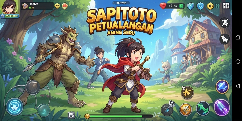 Tangkapan layar SAPITOTO dengan karakter Anime menarik dalam aksi.