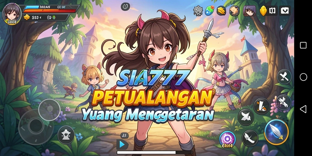 Tampilan gameplay di SIA777 yang penuh warna dan dinamis.