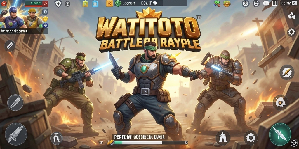 Gameplay seru dari WATITOTO dalam pertempuran Battle Royale.