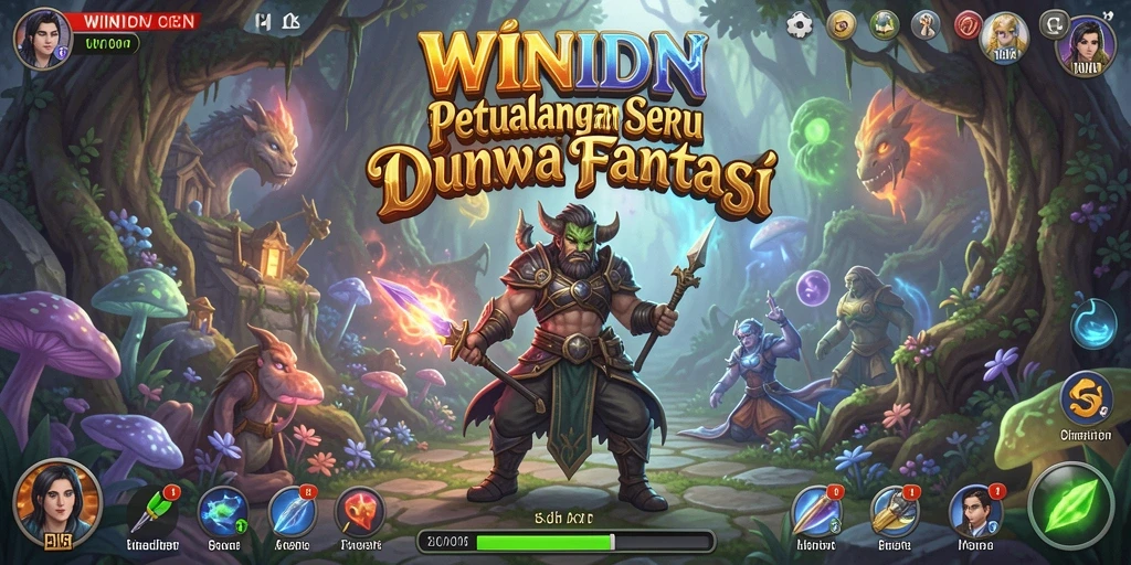 Gameplay WINIDN menampilkan petualangan seru yang penuh warna.